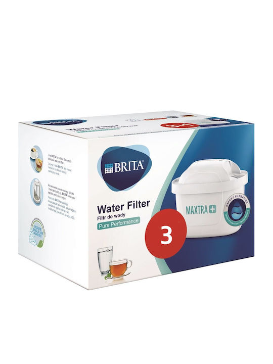 Brita Water Filter Replacement for Pitcher made of Activated Carbon Maxtra+ Pure Performance 3pcs