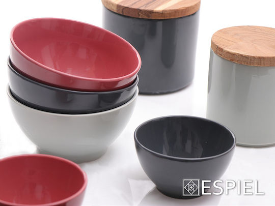 Espiel Essentials Σετ Βάζα Γενικής Χρήσης με Καπάκι Κεραμικό 12cm