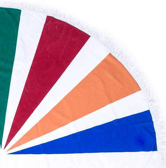 Funky Buddha Beach Towel Round Diameter 150cm.