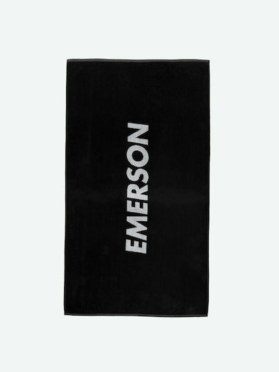 Emerson Beach Towel Cotton Black 160x80cm.