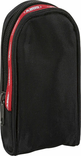 Abus Granit Detecto X Plus 8077 Motorrad-Bremsscheibenschloss mit Alarm & Kette 13.5mm Rot Farbe