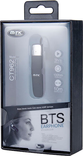 Moveteck CT962 Ohrstöpsel Bluetooth-Freisprecheinrichtung Kopfhörer Schwarz