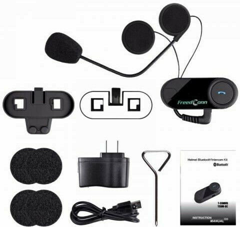 FreedConn T-COM VB Single Intercom for Motorcycle Helmet with Bluetooth