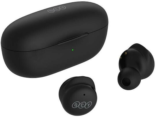 QCY T17 In-ear Bluetooth Handsfree Ακουστικά με Θήκη Φόρτισης Μαύρα