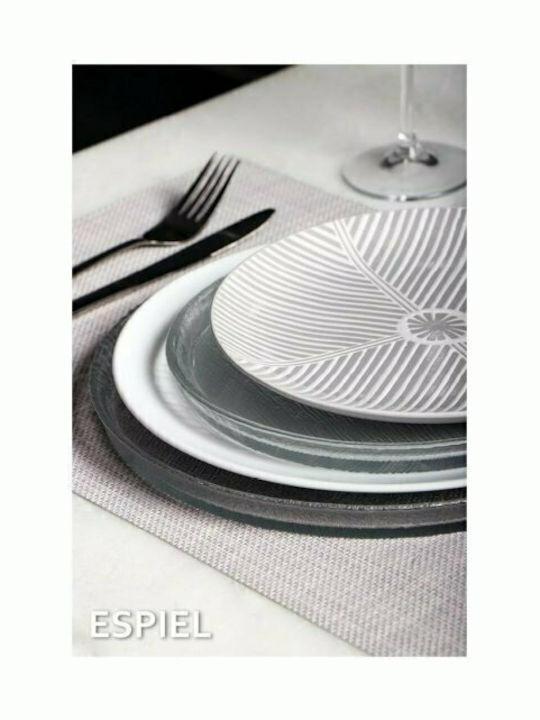 Espiel Lutra Serving Platter Transparent with Diameter 33cm