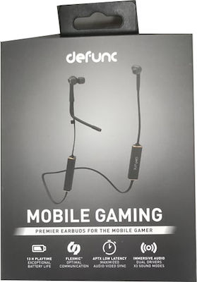 Defunc Mobile Gaming Earbud Bluetooth Handsfree Earphones Black