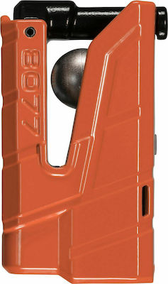 Abus Granit Detecto X Plus 8077 Motorcycle Disc Brake Lock with Alarm & 13mm Pin in Orange