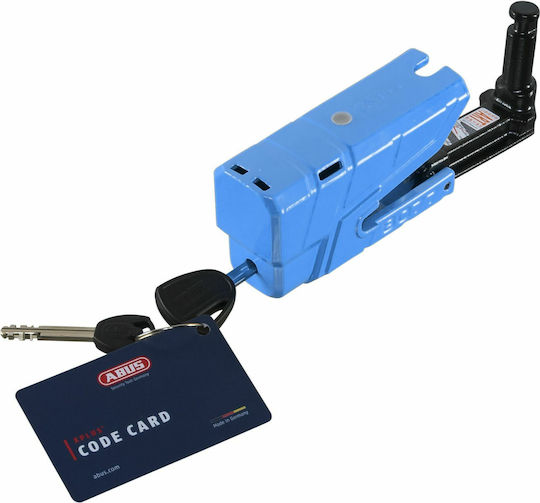 Abus Granit Detecto X Plus 8077 Motorcycle Disc Brake Lock with Alarm & 13mm Pin in Blue 238077GDBLUE