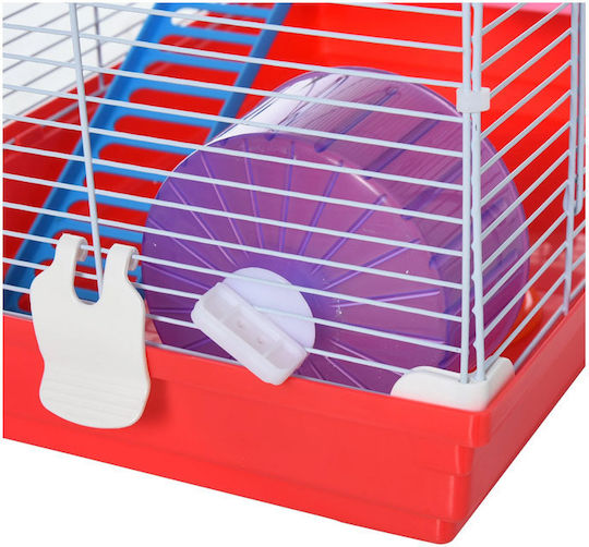 Pawhut Rodent Cage Metal Cage for Hamster 47x30x27 cm 47x30x27cm