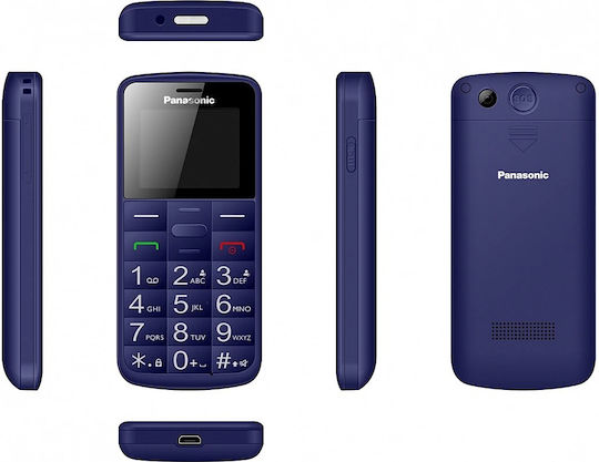Panasonic KX-TU110 Dual SIM Mobile with Large Buttons Blue