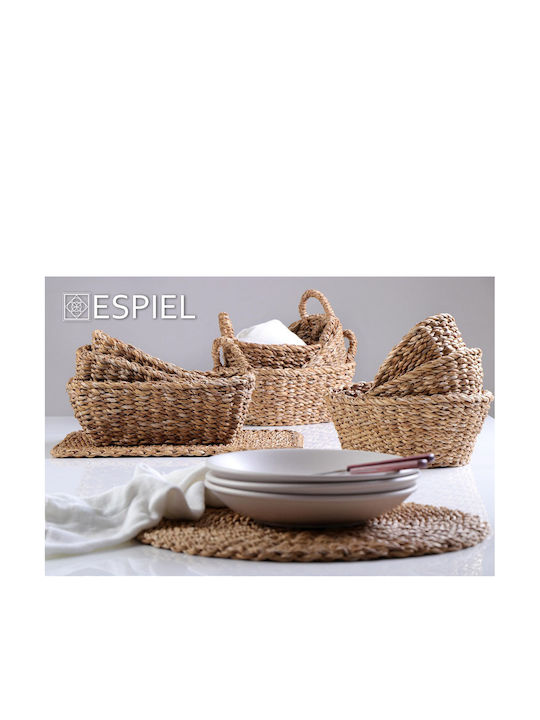 Espiel Bread Basket Wicker Brown 20x16x6cm