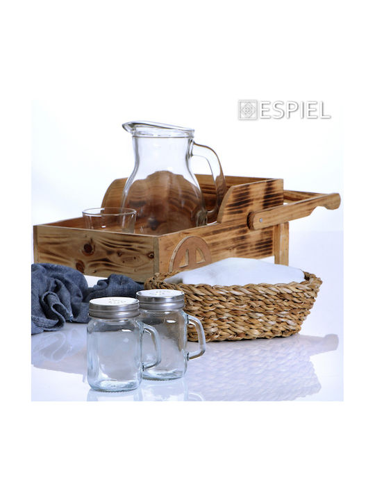 Espiel Bread Basket Wicker Brown 24x18x8cm