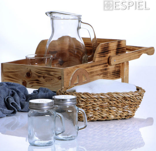 Espiel Bread Basket Wicker Brown 24x18x8cm