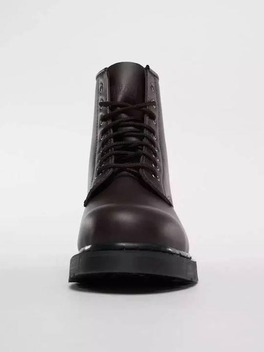 Leather Boots Burgundy