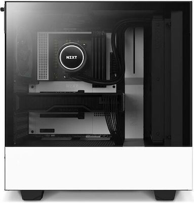 NZXT H510 Flow Gaming Midi Tower Κουτί Υπολογιστή με Πλαϊνό Παράθυρο Matte White