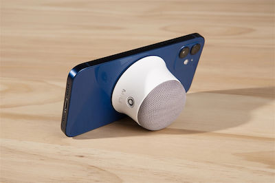 MiLi Mag-Soundmate Ηχείο Bluetooth με Διάρκεια Μπαταρίας έως 8 ώρες Λευκό
