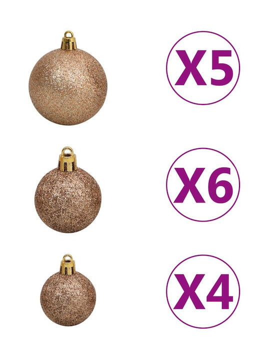 Christmas Tree Decorated 150cm with 380 Branches and with LED Lighting