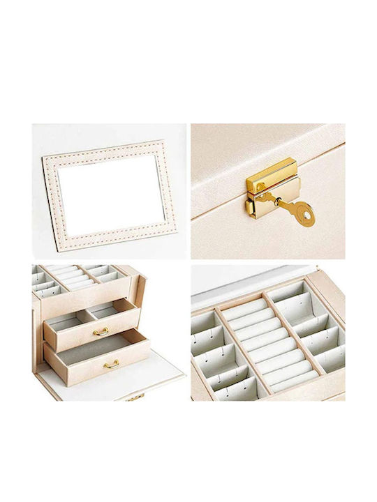 Timeless Tools Κουτί Κοσμημάτων Μπεζ 18x13x14cm Timeless Tools Κουτί Κοσμημάτων Μπεζ 18x13x14cm