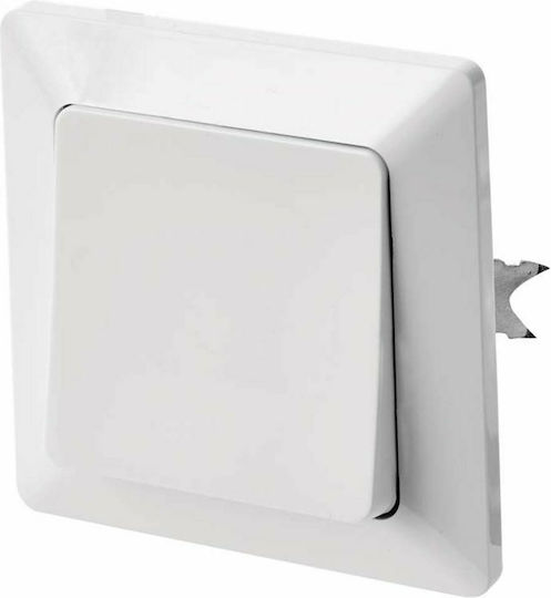 Emos Complete Wall Push Bell Button with Frame White A6100.4