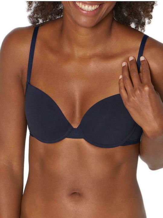 24/7 100 WHP Bra with Light Padding Underwire Navy Blue