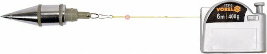 Vorel Builders Plumb Bob with Thread 0.4kg 17310
