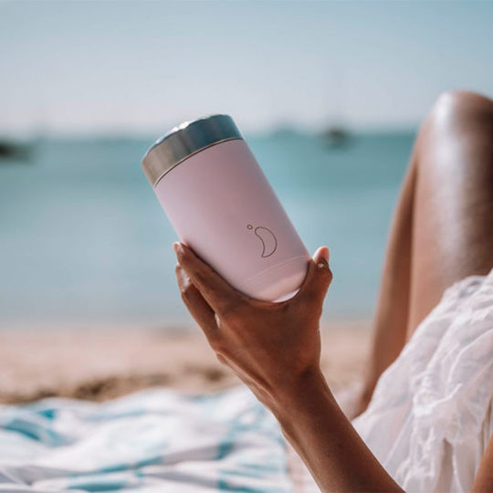 Chilly's Δοχείο Φαγητού Inox Θερμός Blush Pink με Χωρίσματα 500ml