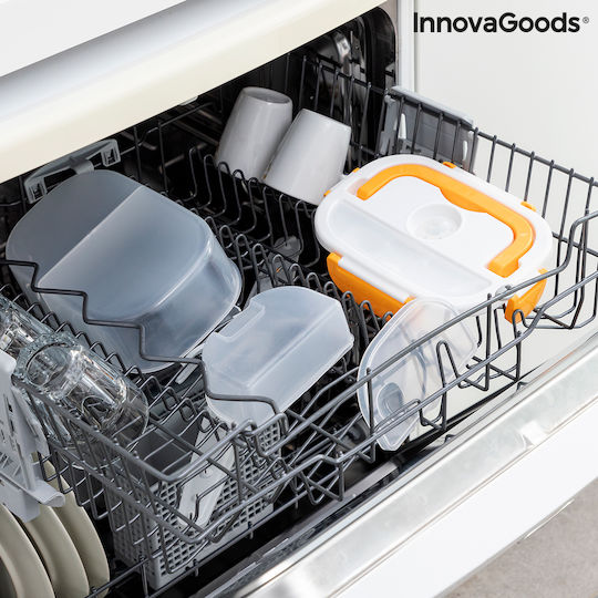 InnovaGoods Carunch Електрически Кутия за обяд Пластмаса Оранжев 1050мл 1бр