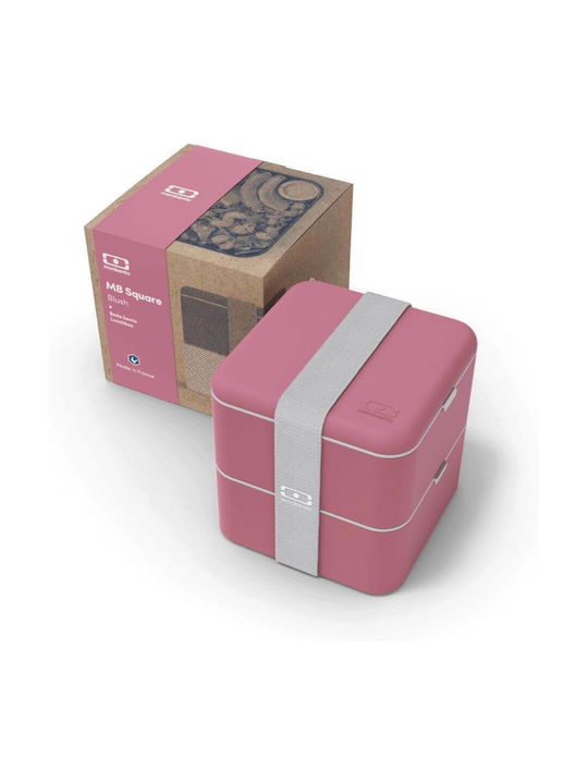 Monbento Microwave Plastic Lunch Box Pink 850ml