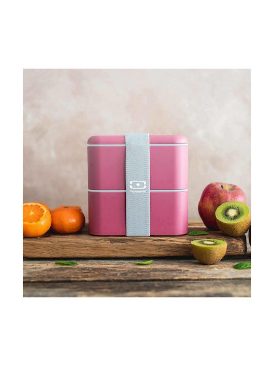 Monbento Microwave Plastic Lunch Box Pink 850ml