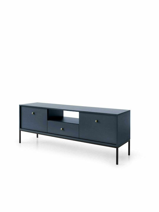 TV-Ständer Mono Blau M153.4xTiefeP39xHöhe56cm