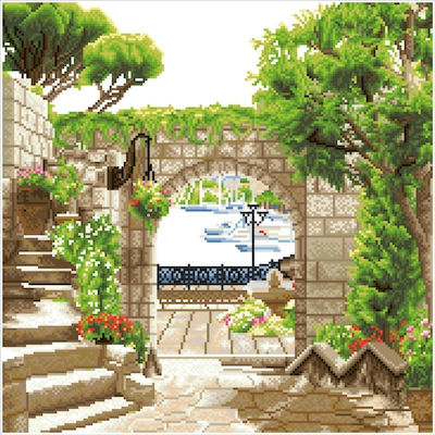 Diamond Dotz Mediterranean Stroll Καμβάς Diamond Painting Κιτ 65x54cm