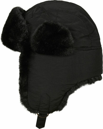 TB3870 Ohrenklappen Männer Beanie in Schwarz Farbe TB3870-00007