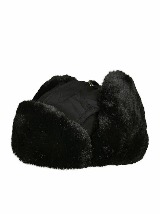TB3870 Ανδρικός Earflap Σκούφος σε Μαύρο χρώμα