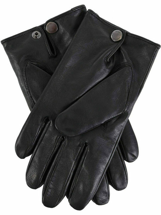 Hugo Boss Hopke Μαύρα Ανδρικά Δερμάτινα Γάντια