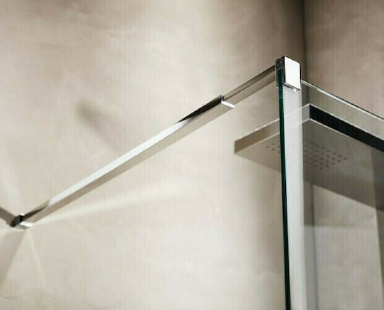 Tema Διαχωριστικό Ντουζιέρας 120x195cm Clear Glass Chrome Tema Διαχωριστικό Ντουζιέρας 120x195cm Clear Glass Chrome
