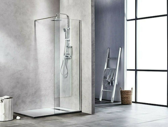 Tema Shower Screen for Shower 120x195cm Clear Glass Chrome