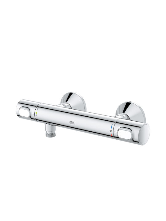 Grohe Precision Flow Mischung Bade- / Duscharmatur Badewanne Thermostatische Silber