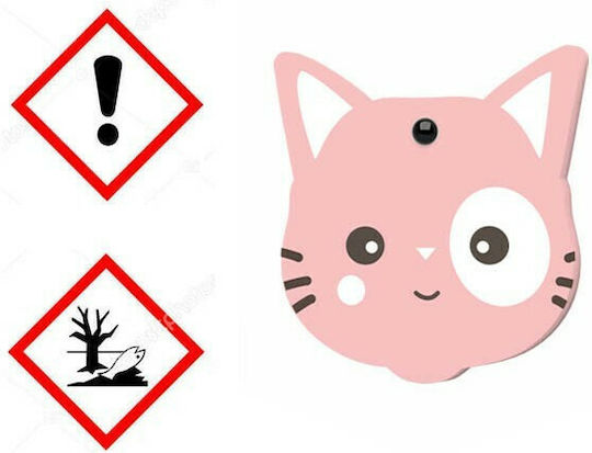 Aroma Car Car Air Freshener Tab Pendand Cutie Cat Bubble Gum