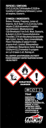 Feral Ароматизиращ спрей за кола Natural Collection Jasmine 70мл 1бр
