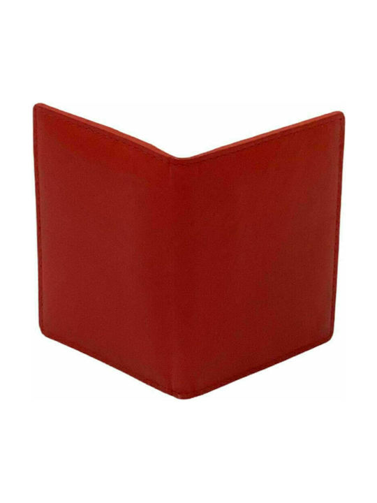 Men's Card Wallet made of Genuine Leather of Excellent Quality in Red