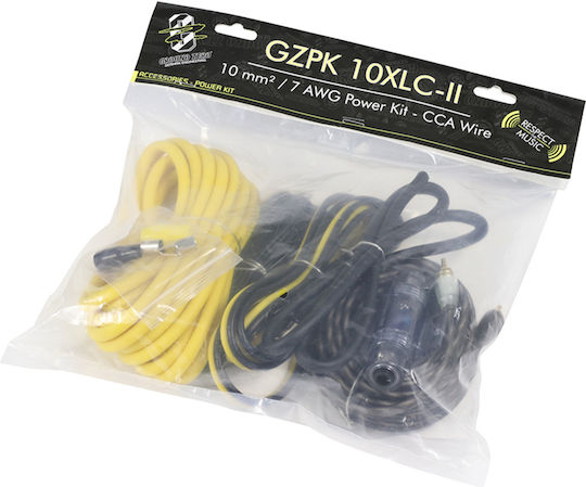 Car Speaker Cable Set Gzpk 10 Mm² 7 Awg Cca 60 A Mini-anl 10xlc-ii