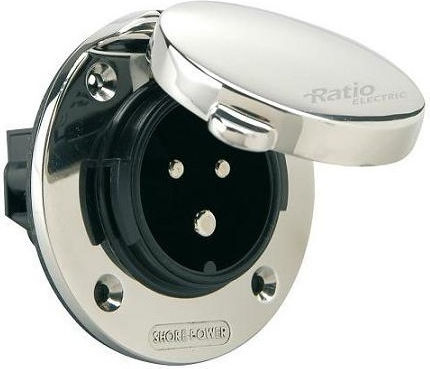 Eval Boat socket Inox 16A