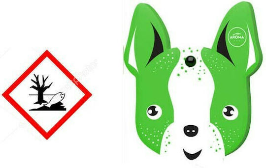 Aroma Car Αρωματική Καρτέλα Κρεμαστή Αυτοκινήτου Dog Fancy Green