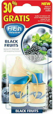 Fresh Way Car Air Freshener Pendand Liquid Gratis 50% Wood Black Fruits