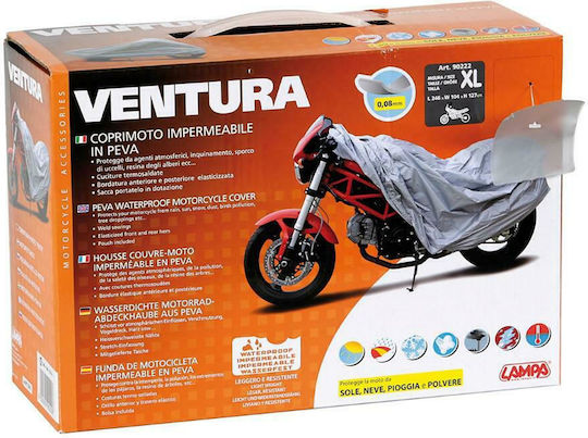 Lampa Waterproof Motorcycle Cover Ventura Extra Large L246xW104xH127cm