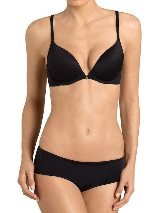 Body Make Up Essentials WHU Push Up Bra Underwire Black