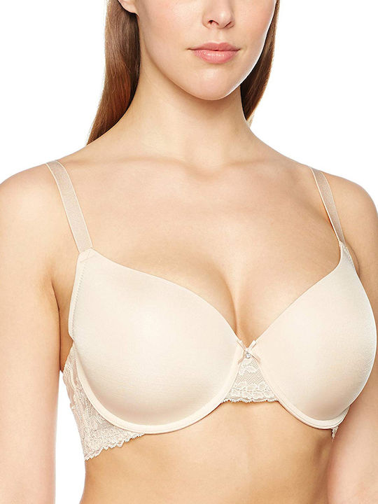 Elegant D17165A Bra without Padding Underwire Beige D17165A-B60