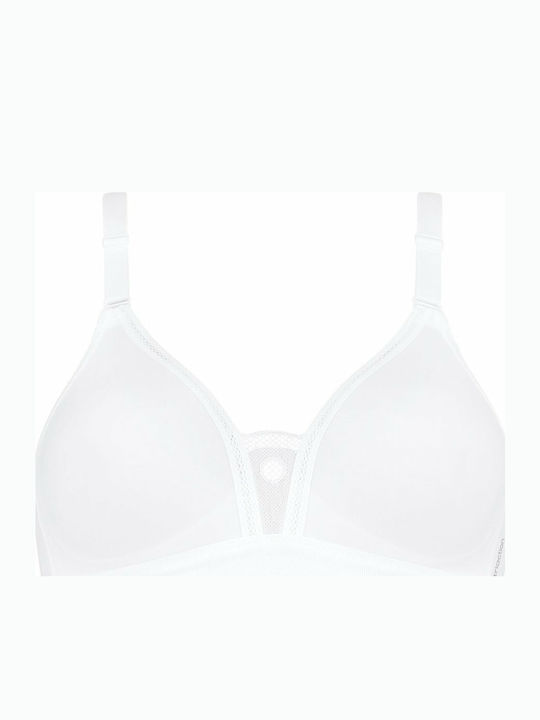 Triaction Trophy Athletic Athletic Bra without Padding without Underwire White