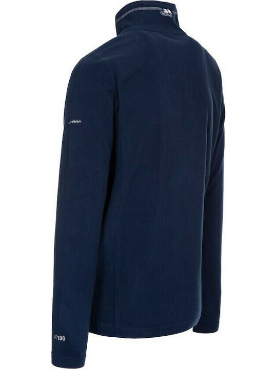 Tadwick MAFLMFTR0001 Men's Fleece Cardigan Navy Blue