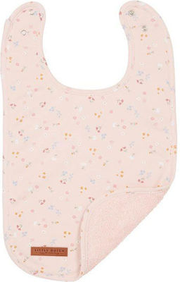 Little Dutch Little Flowers Bib Fabric with Button Pink